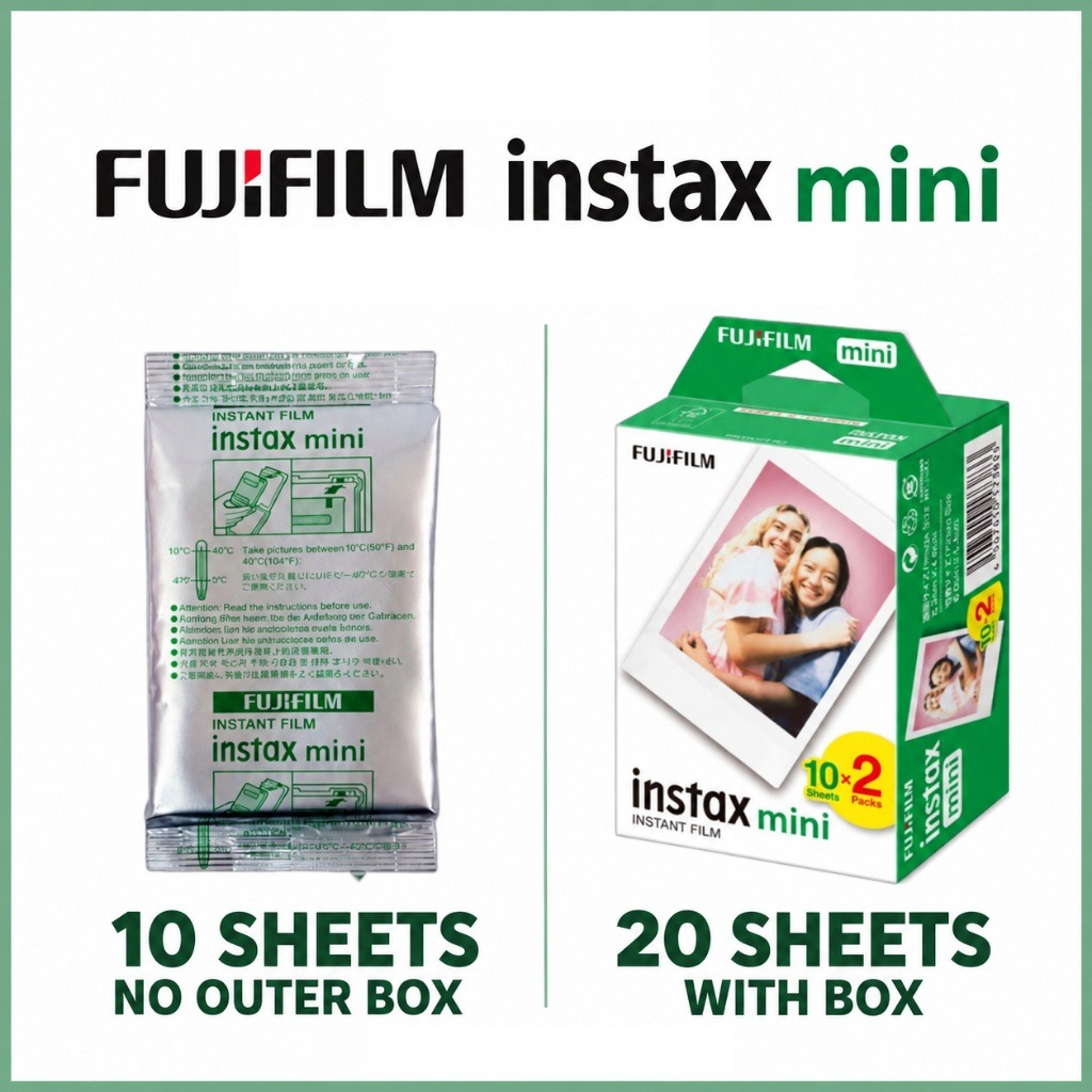 FUJIFILM instax mini Instant Film | 10 Sheets (No Box) + 20 Sheets ...