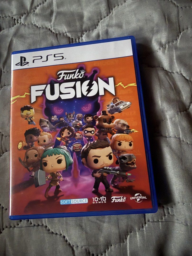 Funko Fusion PS5 Game (Category: PlayStation) located in Marikina City. Submitted by goldencat_f3d307 (Listing ID 1469805412, Image 1). Description: - Platform: PlayStation 5 (PS5) - Condition: Disc plays normally, clean case art, standard blue case - Genre: Action-adventure game - Featured Franchises: Jurassic World, Back to the Future, Freddy Fazbear, and more pop culture favorites - Shipping & Meetups: Available upon request, PM for fast trans