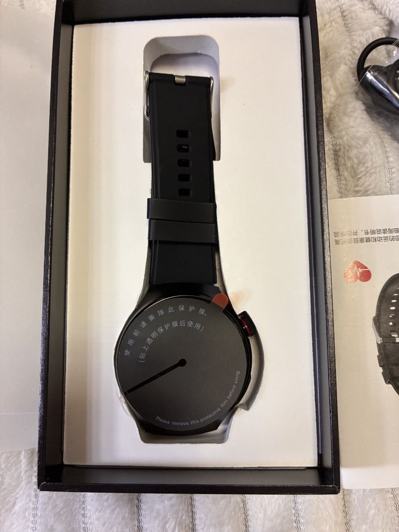 Generic ECG Smartwatch / DeepFit – Black (Category: Wearables & Smart Watches) located in Caloocan City. Submitted by onlineaholic (Listing ID 1469826534, Image 2). Description: Generic ECG Smartwatch / DeepFit in black ⌚ - Round watch face - Black strap - Includes box, charging cable, and booklet shown in the photos - Protective film still attached to the watch face Please check the photos for the actual item and inclusions. Message me if intere