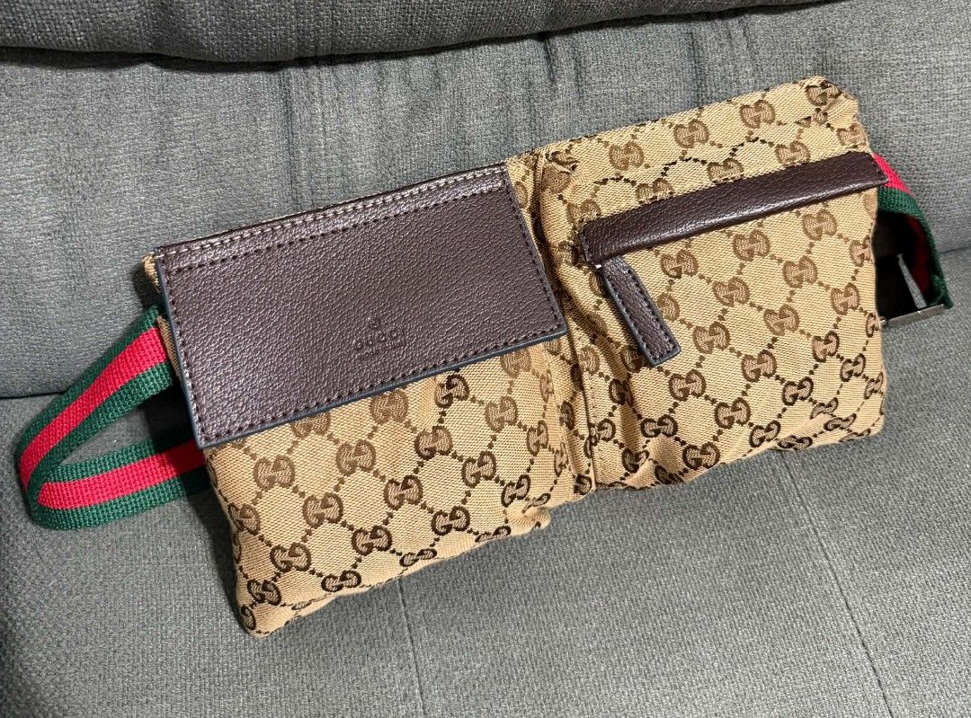 GG Pocket Belt Bag (Category: Cross-body Bags) located in Quezon City. Submitted by luxxechic (Listing ID 1469891502, Image 1). Description: coded with black tag GG under zip with dust bag good as new no issue actual photo posted japan preloved mop: gcash.