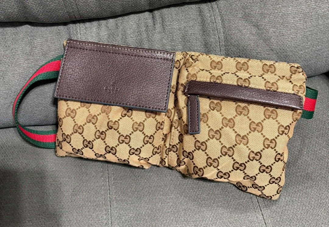 GG Pocket Belt Bag (Category: Cross-body Bags) located in Quezon City. Submitted by luxxechic (Listing ID 1469891502, Image 2). Description: coded with black tag GG under zip with dust bag good as new no issue actual photo posted japan preloved mop: gcash.