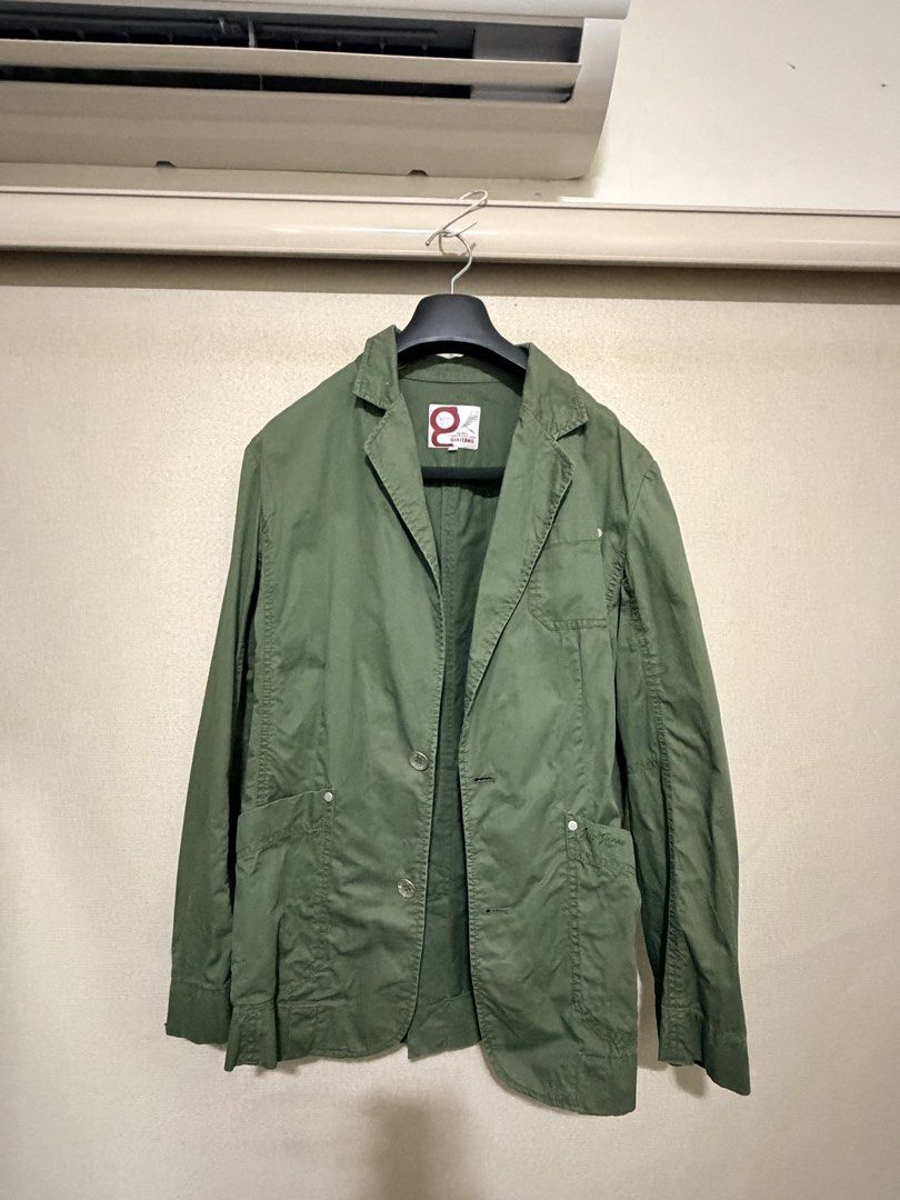 Gia Jeans Green Casual Blazer Jacket (Category: Coats, Jackets and Outerwear) located in Cavite. Submitted by mgd.blessed (Listing ID 1469900992, Image 1). Description: - Brand: Gia Jeans - Color: Earthy olive green - Material: Lightweight cotton - Style: Casual blazer with relaxed fit - Features: Classic lapel collar, front button closure, and practical side pockets - Sleeves: Long sleeves with button cuffs - Versatility: Great for layering over