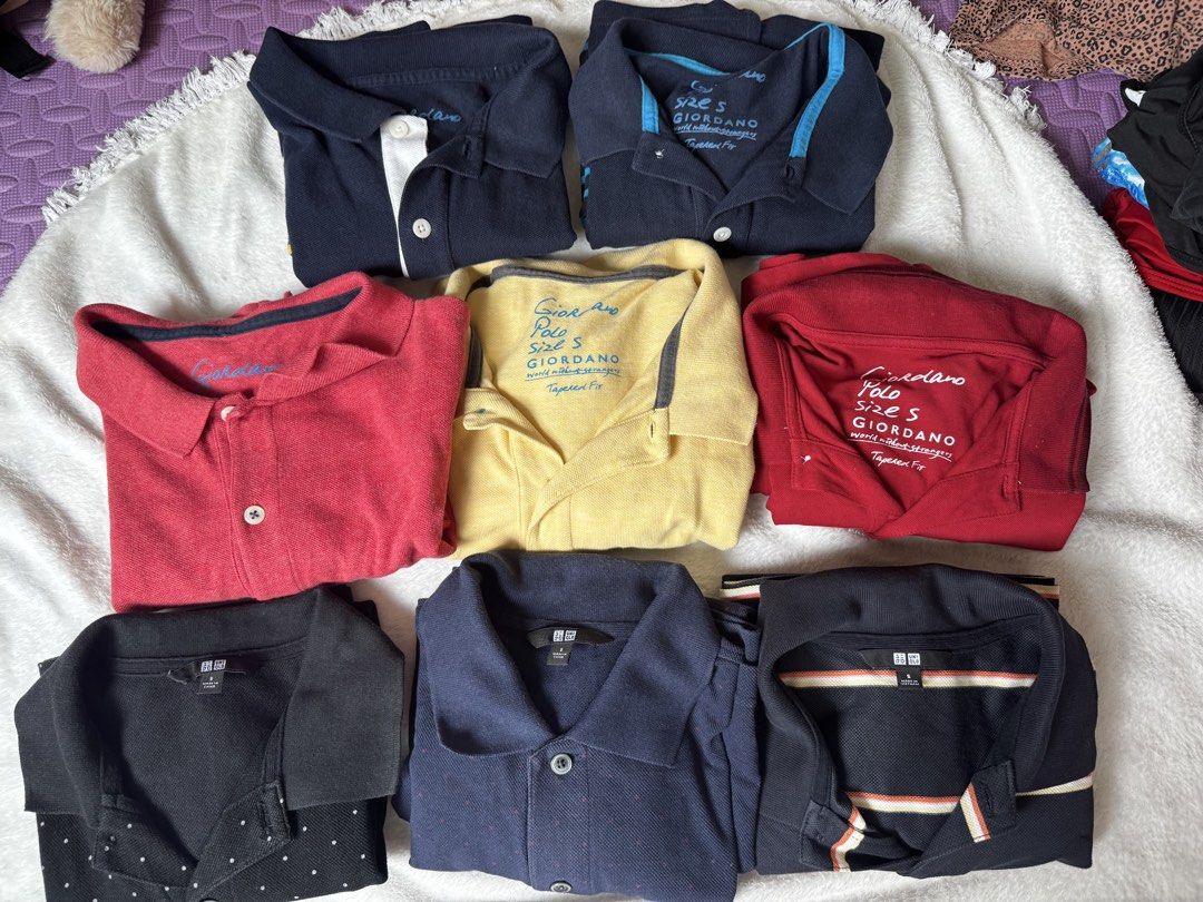Giordano & Uniqlo Take-all (Category: Tshirts & Polo Shirts ) located in Quezon City. Submitted by amvilaine (Listing ID 1469787101, Image 1). Description: please see photos for actual size.