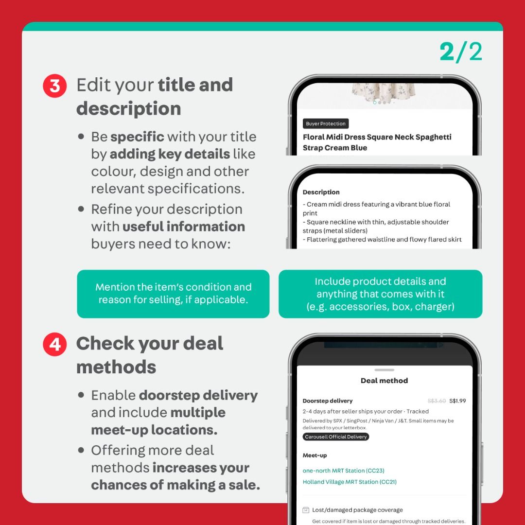 Give Your Listing a Fresh Start , Announcements on Carousell