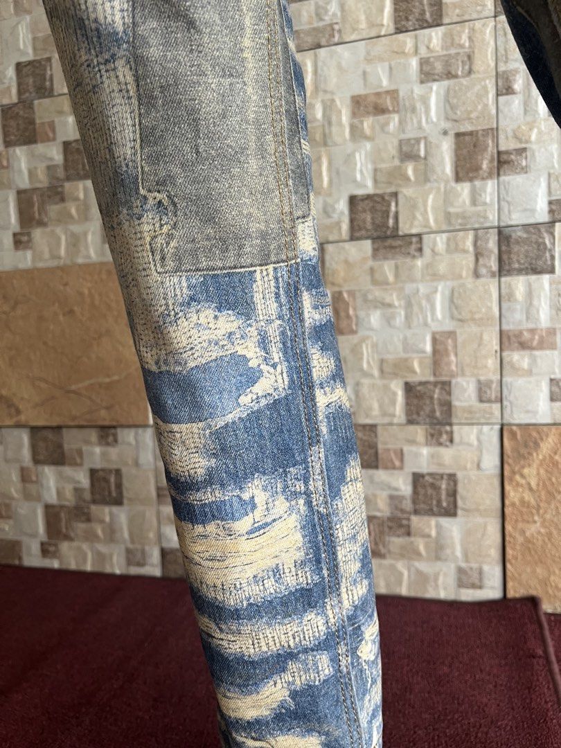 GIVENCHY - “ FW22 DISTRESSED MOLESKIN “ JEANS (Category: Jeans) located in Bacolod City. Submitted by timelessbyjosh (Listing ID 1469913488, Image 3). Description: BEST FOR Y2K , GRUNGE & STREETWEAR OUTFITS SIZE : ACTUAL COLOR : MULTI COLOR COLOR RATE : 10 OUT OF 10 CONDITION : EXCELLENT MATERIAL : 100 % COTTON MADE IN : PORTUGAL FLAWS : NONE DIMENSIONS WAIST - 26 LENGTH - 39 THIGH - 10 LEG OPENING - 7 MEASUREMENT TAKEN WHILE LAYING FLAT. PLEASE 