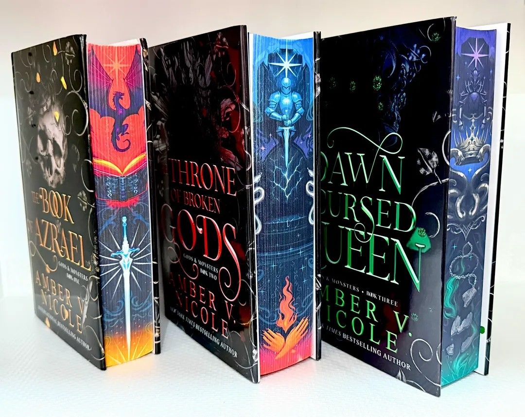 Gods & Monsters series set (Category: Storybooks) located in Quezon City. Submitted by paperandspineph (Listing ID 1469904674, Image 2). Description: 📚 The Book of Azrael, The Throne of Broken Gods, Dawn of The Cursed Queen Deluxe Editions Onhand: 1 set BRANDNEW ✨ Comment MINE 💌 send DM - name, address, phone, order, MOP, MOD 📌 Strictly no cancellations 💵 full payment only • pay within 24 hours 🏦 Gcash • Bank Transfer 🚚 J&T • Lalamove • Gra