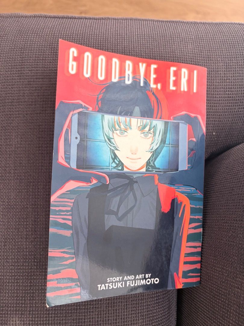 Goodbye Eri Manga by Tatsuki Fujimoto (Category: Comics & Manga) located in Muntinlupa City. Submitted by lassi2188 (Listing ID 1469765749, Image 1). Description: Goodbye Eri manga in good condition Probably bootleg copy. Not sure cos bought here. MOP: gcash Location: Alabang.