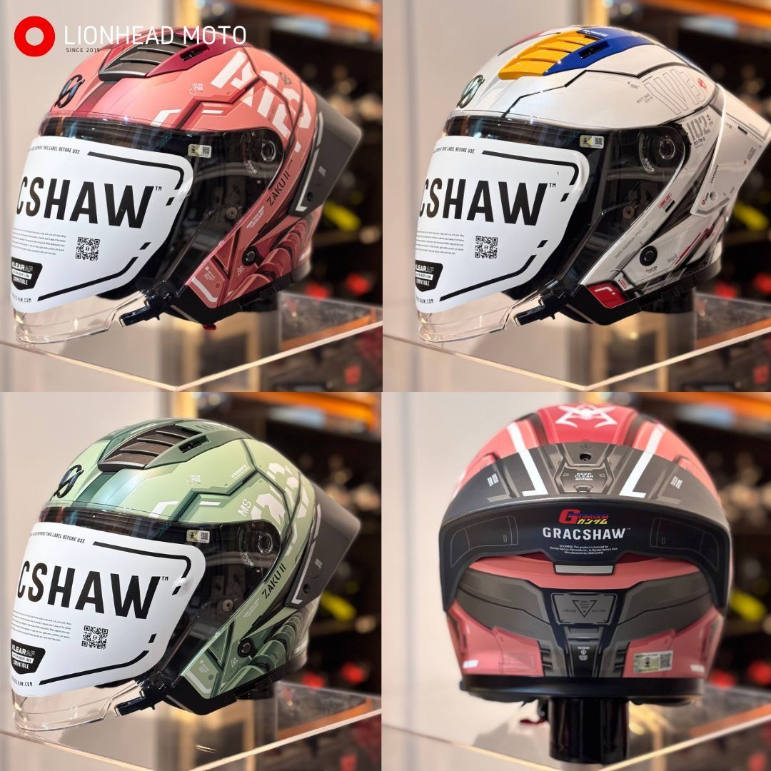 Gracshaw's Glaive Open-face Mobile Suit Gundam Motorcycle Helmet ...