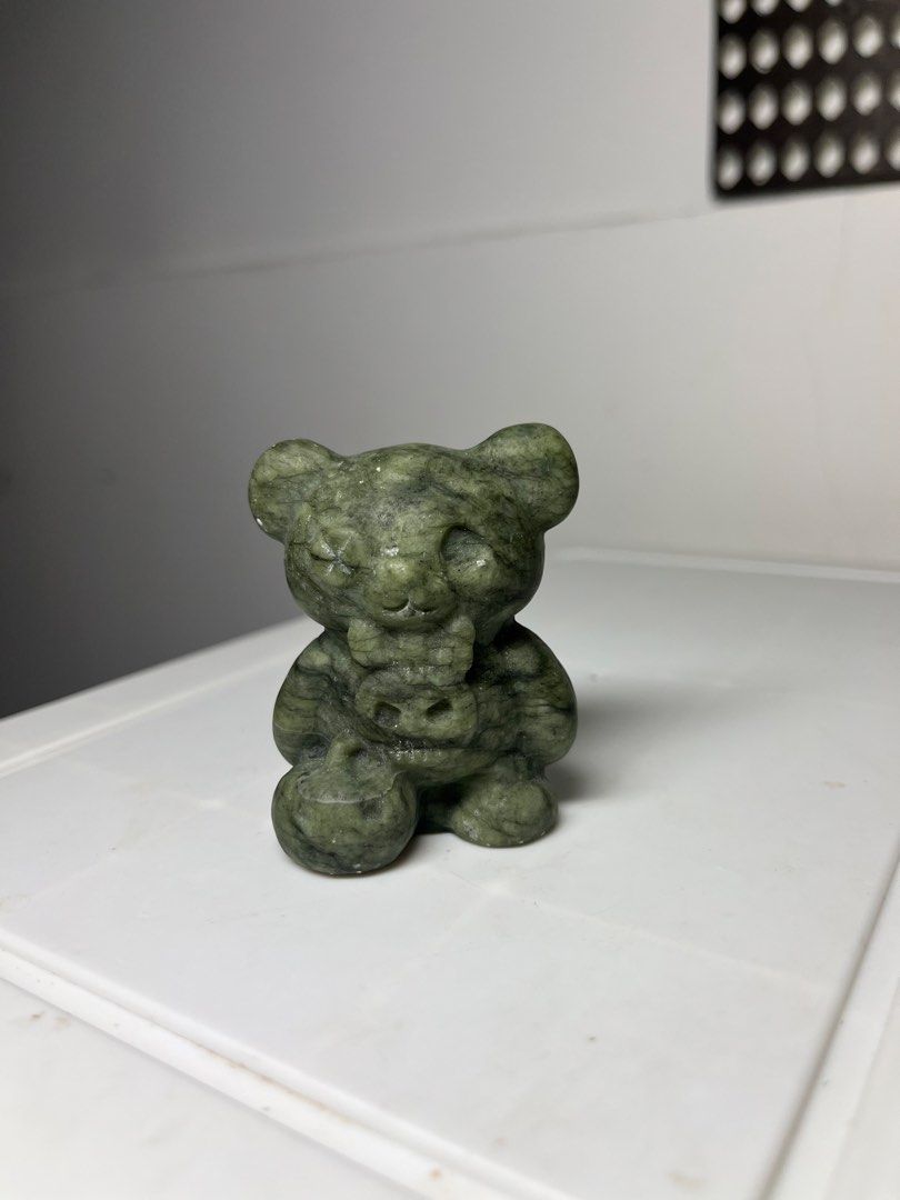 Green Jade - Halloween Bear (Category: Precious Stones) located in Marikina City. Submitted by _project.quartz (Listing ID 1469838862, Image 2). Description: LAST PRICE ALREADY POSTED FOR FASTER TRANSACTION Can send a video to appreciate the item more closely. I also post items on fb marketplace. RFS: Reducing my curated collection due to limited space. Pieces are recently acquired. Check my profile for more crystal sale 💎 Location: Marikina Can