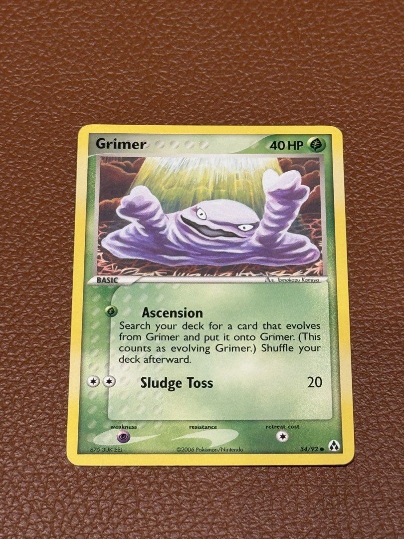 Grimer 54/92 Common (Category: Raw Singles) located in Quezon City. Submitted by curtstore (Listing ID 1469914907, Image 1). Description: DM.