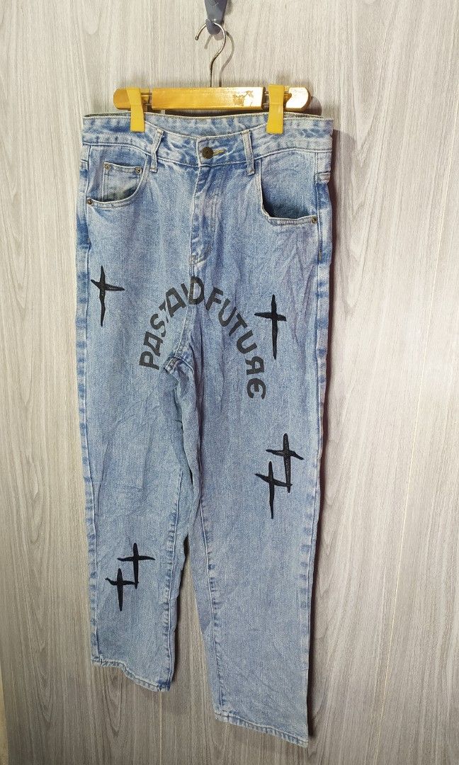 GRKC Fast And Future Denim Jeans (Category: Jeans) located in Naga. Submitted by secondspinv2 (Listing ID 1469902799, Image 2). Description: GRKC Fast and Future Denim Jeans ✅Size: L ✅Waist: 32 ✅Length: 41.5 ✅Hem: 7.5 ✅Color Rate: 9.5/10 ✅No Issue ✅Need Wash ✅Location: Bicol Naga City, Camarines Sur ✅Courier: J&T Express/Flash Express ✅MOP: Gcash only.