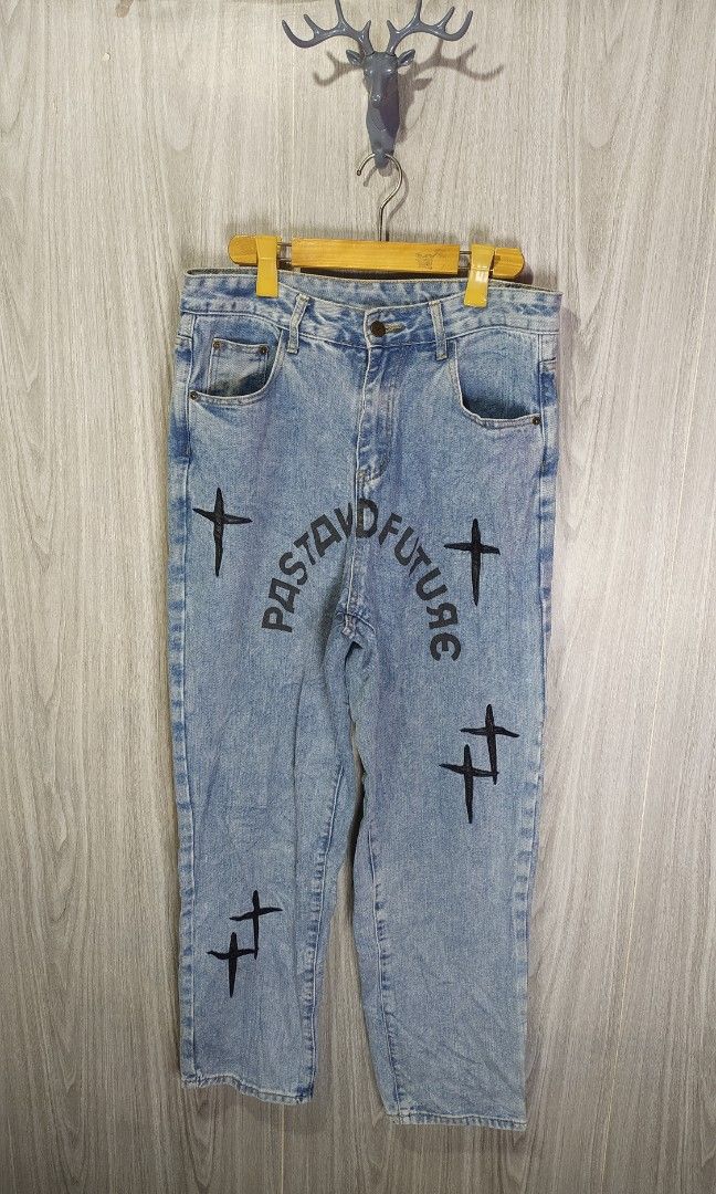 GRKC Fast And Future Denim Jeans (Category: Jeans) located in Naga. Submitted by secondspinv2 (Listing ID 1469902799, Image 1). Description: GRKC Fast and Future Denim Jeans ✅Size: L ✅Waist: 32 ✅Length: 41.5 ✅Hem: 7.5 ✅Color Rate: 9.5/10 ✅No Issue ✅Need Wash ✅Location: Bicol Naga City, Camarines Sur ✅Courier: J&T Express/Flash Express ✅MOP: Gcash only.