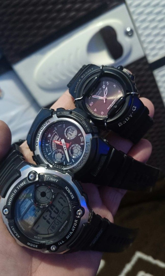 G-Shock & Casio (Take all) (Category: Men's Watches) located in Cavite. Submitted by zildian (Listing ID 1469819971, Image 1). Description: working all original... ung baby need lng palitan ng battery 30 pesos lng isa nun.. pm nlng po sa interested Salamt,.