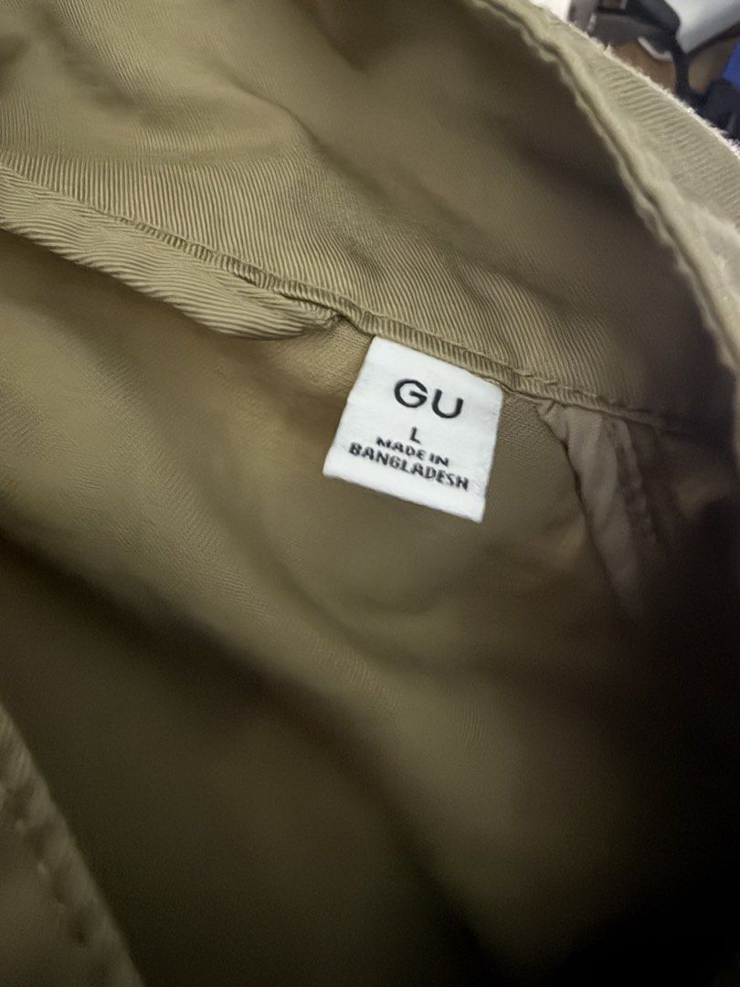 GU Khaki Casual Jacket Size Large (Category: Coats, Jackets and Outerwear) located in Makati City. Submitted by joeey2004 (Listing ID 1469763523, Image 2). Description: - Brand: GU - Model: Khaki Casual Jacket - Size: Large - Color: Classic Khaki - Features: Full zip front, stand collar, front welt pockets - Condition: Excellent, worn once.