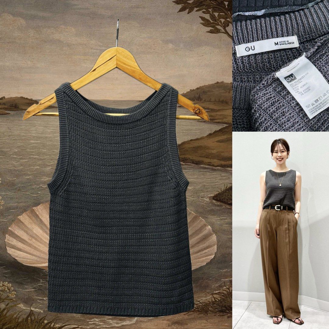 GU Textured knit tank top (gray) (Category: Activewear) located in Dasmarinas. Submitted by Ukaybes (Listing ID 1469773094, Image 1). Description: GU Textured knit tank top (gray) Size M 17W 20L Excellent condition M/Mine: 550 DM: Name | Contact | Address & Brgy Please comment MINE only if you’re 100% sure and ready to pay. No return or exchange .