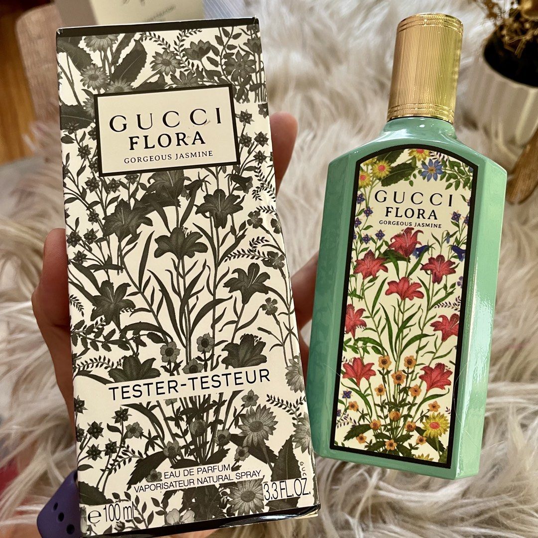 Gucci Floral Gorgeous Jasmine Eau de Parfum (Category: Fragrance & Deodorants) located in Santiago. Submitted by janinesweetcloset (Listing ID 1469806673, Image 2). Description: Tester perfumes Original scent Actual Photo posted Long lasting #perfumeph #maison #lattafa #jomalone #dubaiperfumes #dylanblue #arabperfume #tersterperfume #penhaligon #creed #bacarratrouge #byredo #replica #diptyque #parfumsdemarly #montblanc #valentino #kayali #rojadov