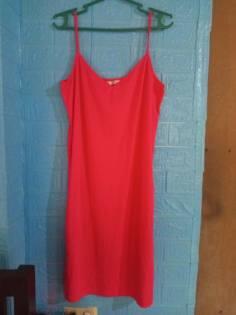 Guess mini slip dress (Category: Dresses) located in Tacloban City. Submitted by thrift.o.thrift (Listing ID 1469938214, Image 1). Description: Small - Medium Fittings Silk .