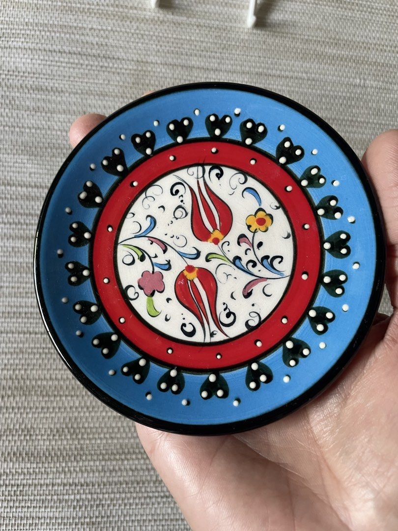 Handpainted Turkish Pottery Iznik Style Small Deco Plate (Category: Wall Decor) located in Davao. Submitted by shauitoys2019 (Listing ID 1469785366, Image 2). Description: Original quality BRANDED products from US, UK and Japan.Preowned in mint condition Please manage your expectation as this is gently used item and doesn’t come with its original packaging nevertheless its in gOod condition. We ship via J&T and Flash MOP GCASH AND BPI BDO BANKS. 