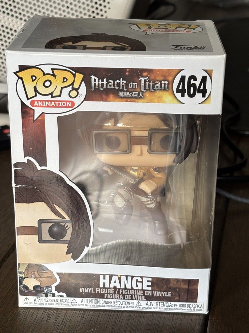 Hange Zoe Funko Pop (Category: Figurines & Statues) located in Manila. Submitted by ina0115 (Listing ID 1469943224, Image 1). Description: Loc: Cainta Mop: gcash PAYO Mod: lalamove, jnt, or LBC .