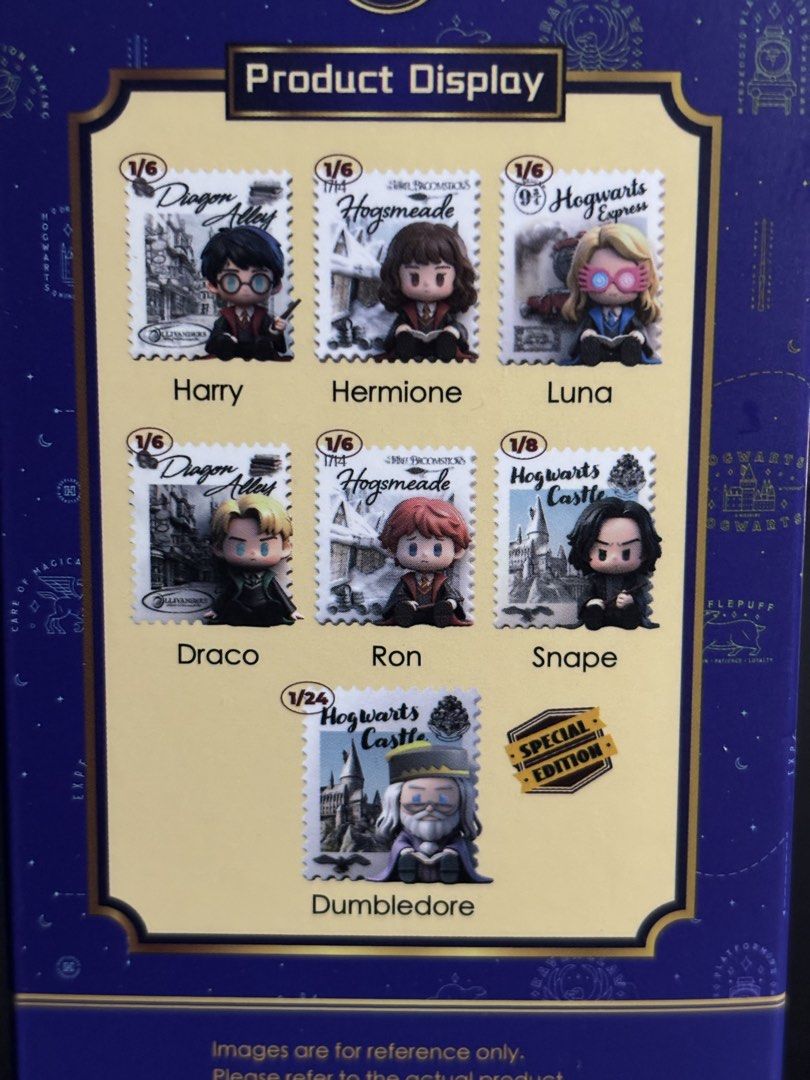 Harry Potter Dumbledore Stamp Fridge Magnet KKV BLINDBOX (Category: Stamps & Prints) located in Pasig City. Submitted by aquatikwi (Listing ID 1469928450, Image 2). Description: wts harry potter kkv blindbox dumbledore (secret) - 500.