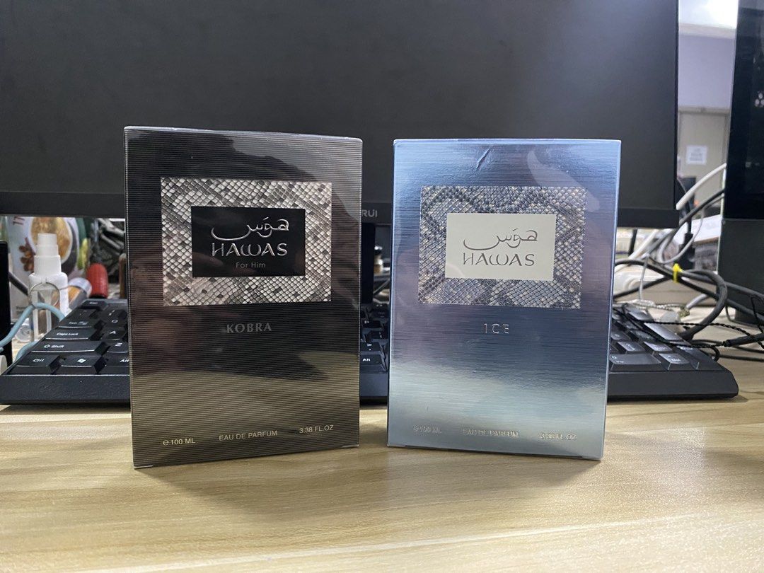 Hawas Kobra & Ice Eau De Parfum Decants (Category: Fragrance & Deodorants) located in Manila. Submitted by nyelzzz (Listing ID 1469886285, Image 1). Description: DECANTS FOR SALE 3ML - 150Php + sf Meetup - Monumento/Malabon .