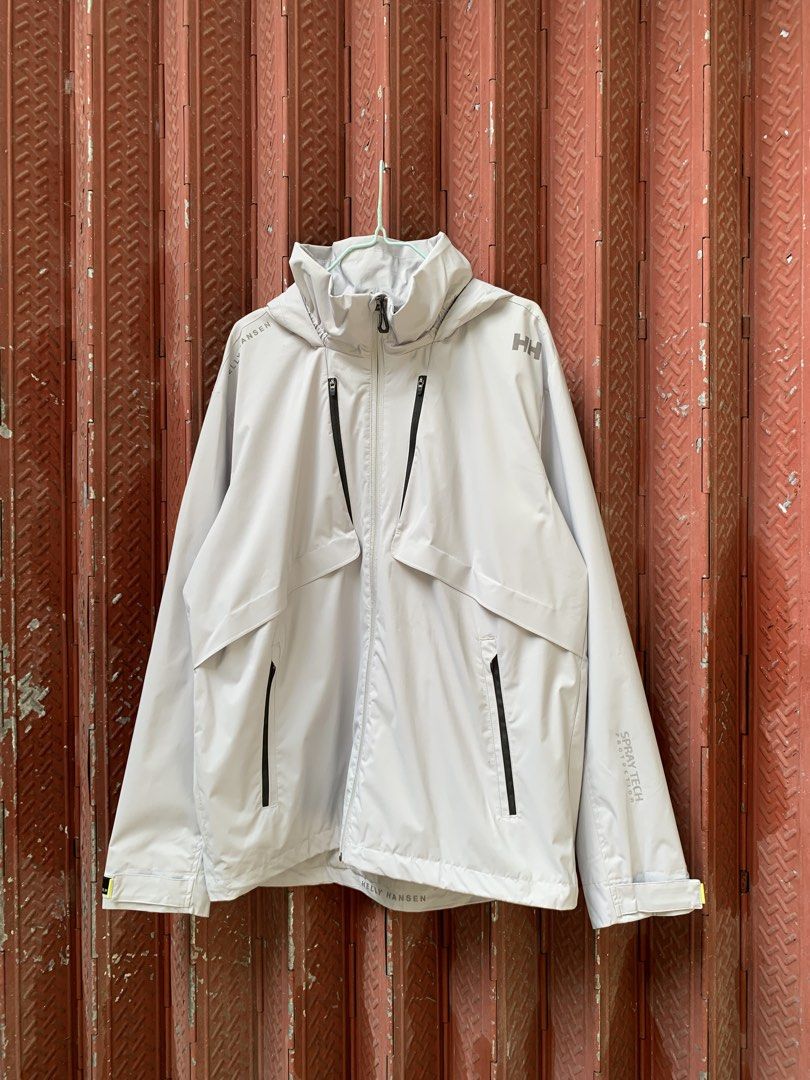 Helly Hansen Modern Spray Tech Sailing Jacket (Category: Coats, Jackets and Outerwear) located in Buhi. Submitted by __sibol (Listing ID 1469782955, Image 1). Description: Helly Hansen Modern Spray Tech Sailing Jacket Measurements: Width: 24” Length: 28.5” Sleeves length: 25”.