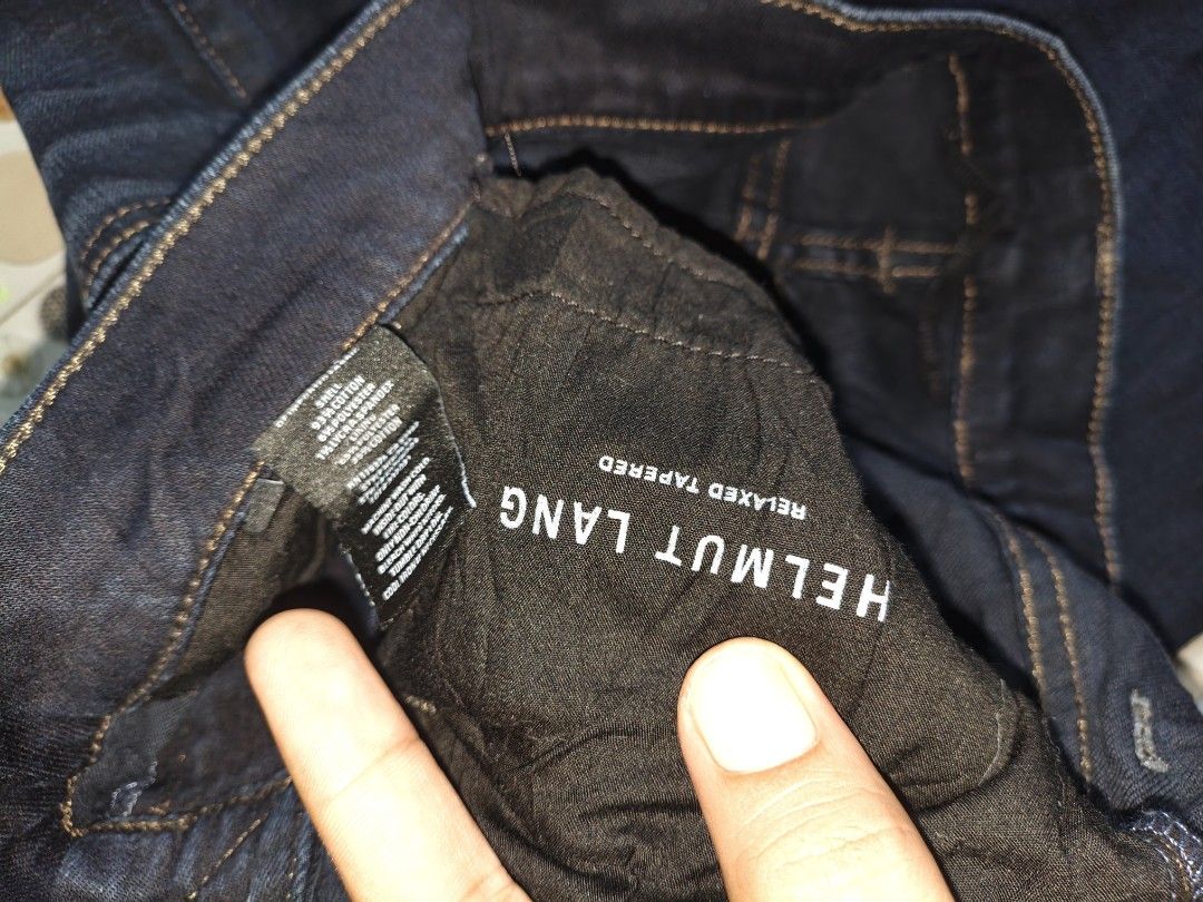 HELMUT LANG (Category: Luxury Apparel) located in Manila. Submitted by chavez_lloyd (Listing ID 1469820076, Image 3). Description: HELMUT LANG SIZE: 27 waistline: 31-32 length: 40 good asnew location negross occidental.