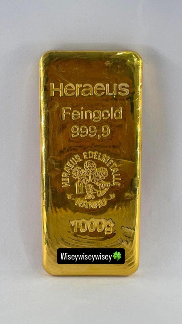 HERAEUS 1kg GOLD BAR 999.9 (Category: Announcements) located in Bulacan. Submitted by free.wiseywiseywisey (Listing ID 1469918827, Image 1). Description: For sale HERAEUS feingold 999.9 1kg 8.7m negotiable for more information send your offer .