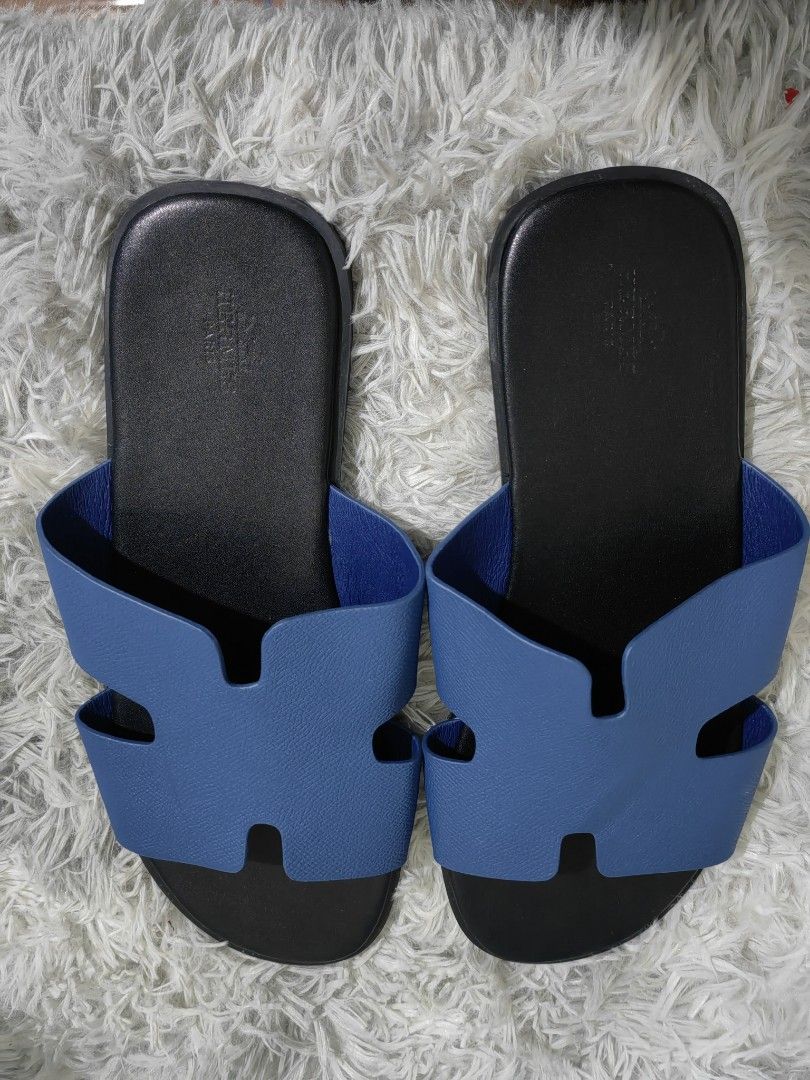 Hermes Sandal (Category: Flats & Sandals) located in Dalaguete. Submitted by alloutlove (Listing ID 1469759857, Image 1). Description: hermes blue unisex sandal in brandnew condition with code size 10 for women and size 9 for men never used its a rare color but big for me..