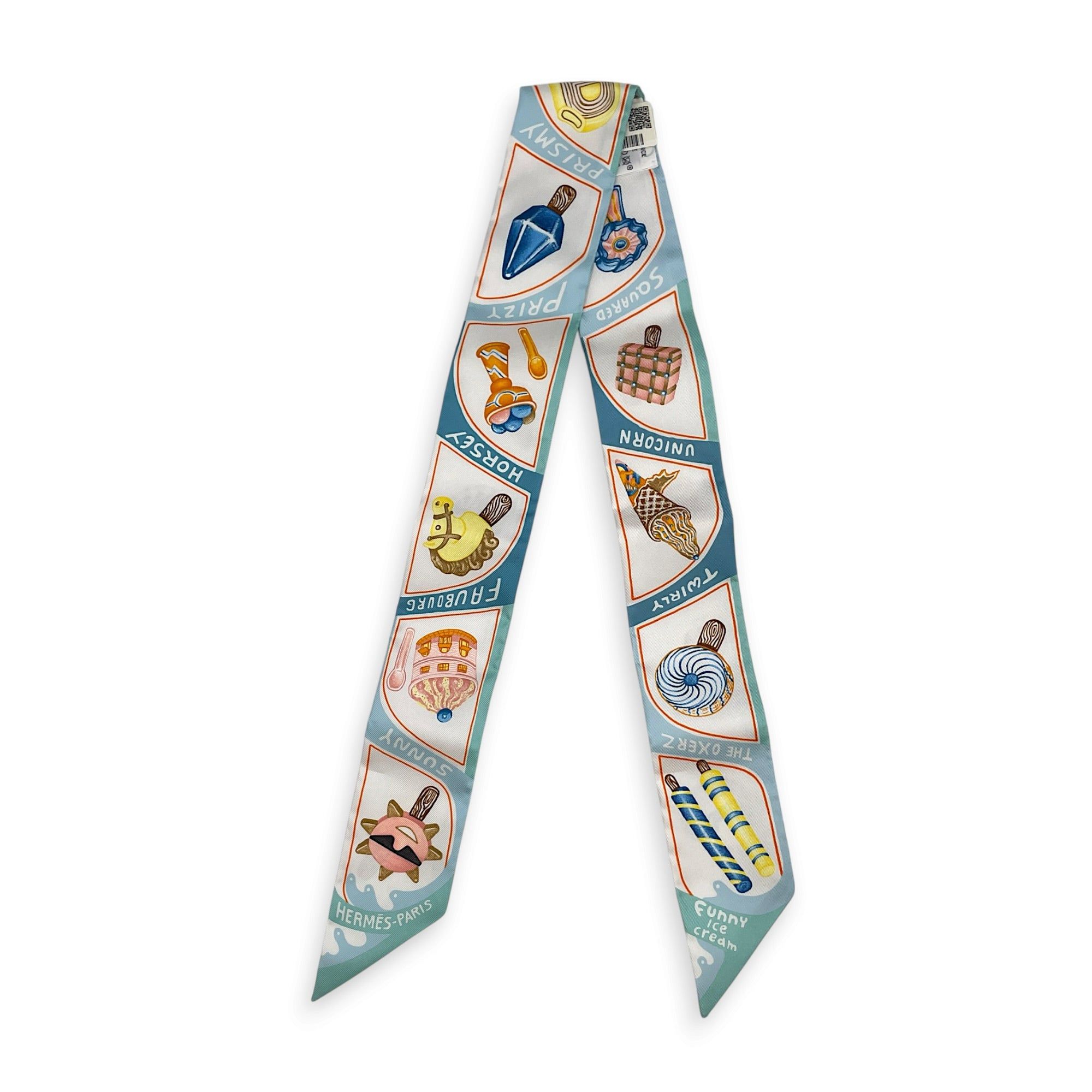 Hermès Funny Ice Cream Aqua/Orange/Jaune Twilly, Luxury, Accessories on ...