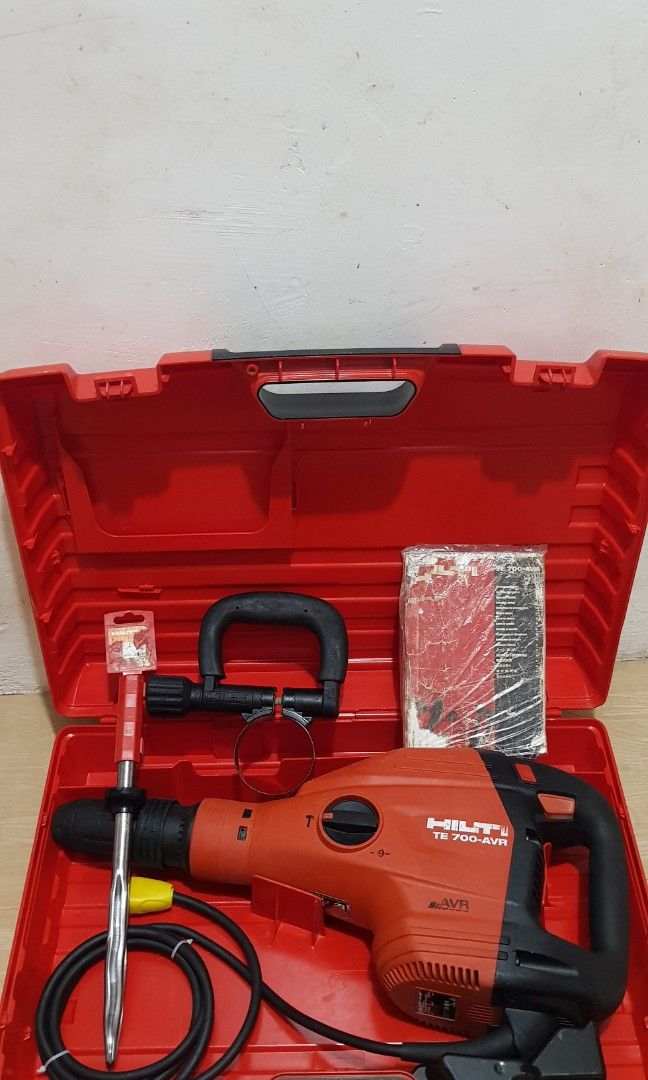HILTI TE700AVR Demilition Breaker (Category: Construction Tools & Equipment) located in Mabalacat. Submitted by samjun900 (Listing ID 1469931909, Image 1). Description: For Sale: As Long As naka Advertised it means Available pa po, With Personal Warranty, Test All You want, Fix price Napo, HILTI TE700AVR Demolition Breaker(Medium to Light heavy duty demolition Jobs) for overhead demolition jobs Actual tool posted what you see is what you get, INC