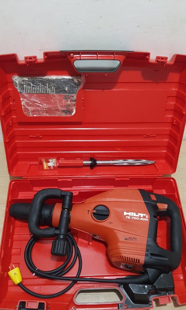 HILTI TE700AVR Demilition Breaker (Category: Construction Tools & Equipment) located in Mabalacat. Submitted by samjun900 (Listing ID 1469931909, Image 3). Description: For Sale: As Long As naka Advertised it means Available pa po, With Personal Warranty, Test All You want, Fix price Napo, HILTI TE700AVR Demolition Breaker(Medium to Light heavy duty demolition Jobs) for overhead demolition jobs Actual tool posted what you see is what you get, INC