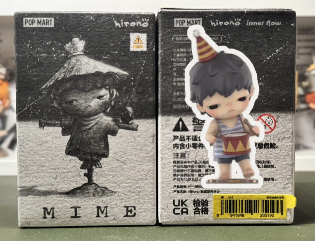 Hirono | Mime Series | Fool (Category: Designer & Blind Box Toys) located in Mandaluyong City. Submitted by blindboxvault (Listing ID 1469858274, Image 2). Description: - Brand: Pop Mart - Series: Hirono Mime Series - Character: Fool - Condition: 100% Sealed and Authentic Hirono Mime Series Fool Figure from Pop Now - Perfect for Hirono collectors - Shipping available, shouldered by buyer 📍 Mandaluyong.