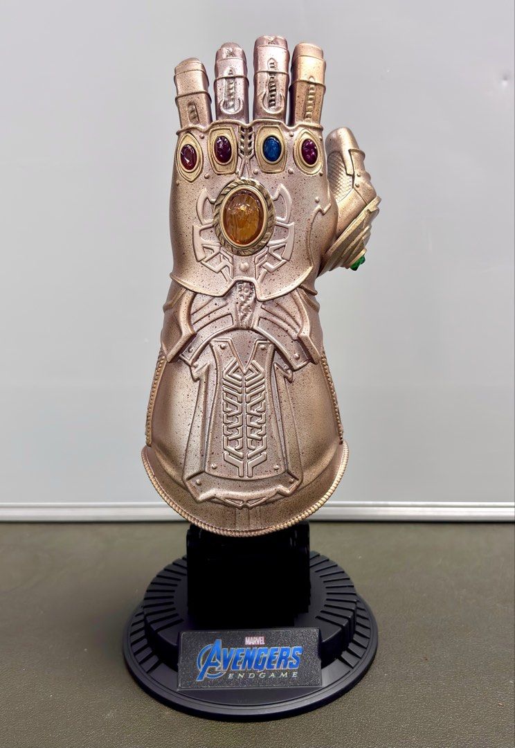 Hot Toys ACS003 1/4 Scale Marvel’s Avengers: Infinity War - Infinity Gauntlet (Category: Other Merchandise) located in Tarlac. Submitted by ggplaysph (Listing ID 1469801421, Image 2). Description: Hot Toys ACS003 1/4 Scale Marvel’s Avengers: Infinity War - Infinity Gauntlet • 1,200 pesos only • Authentic / BIB (dented box) • LED not working (battery compartment is rusty and corroded) • Size: 8.5 to 9 inches (1/4 scale) 📍COD/COP available. Shippi