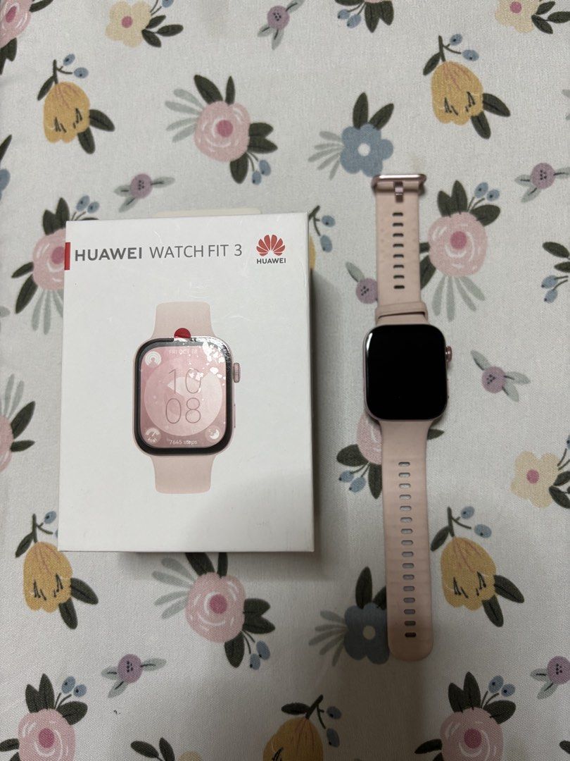 Huawei Watch Fit 3 (Category: Wearables & Smart Watches) located in Manila. Submitted by prelovedbymeryll (Listing ID 1469767610, Image 1). Description: bought 2024 but barely used so it’s good as new with no scratches complete with box, charger & reciept rfs: using a different smart watch.
