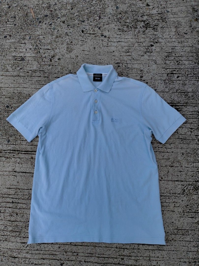 Hugo Boss (Category: Activewear) located in Davao. Submitted by ervinpolino09 (Listing ID 1469893320, Image 1). Description: Hugo Boss Polo Shirt💥 Size Small fit to medium Excellent Condition Need wash No issue Location Davao City 📍 .