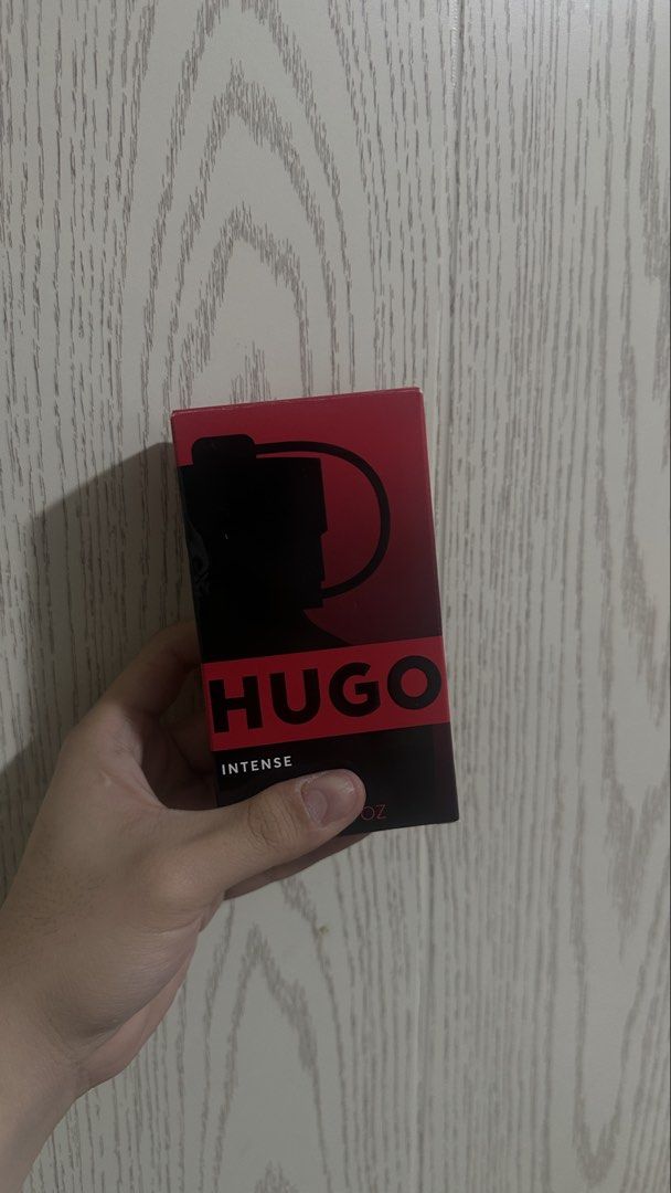 Hugo Boss Hugo Intense Eau de Parfum (Category: Fragrance & Deodorants) located in Santa Maria. Submitted by martin12340v (Listing ID 1469858322, Image 1). Description: - 100% Authentic Hugo Boss Hugo Intense fragrance - Comes with the original matching red presentation box - Bold red bottle design featuring striking black HUGO lettering BOUGHT IT AT JAPAN AT A MALL I thought magugustuhan ko siya but just not my style super panlalake and super ba