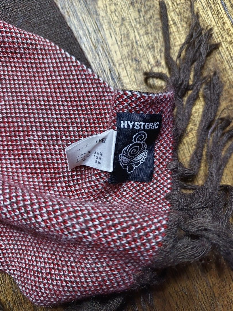Hysteric mini scarf women's (Category: Scarves) located in Mandaluyong City. Submitted by beloved_kirara (Listing ID 1469811417, Image 3). Description: good condition no issue size f on tag dimension L 54 inches w 6 2000 + sf location mandaluyong willing to meet up as long as it's near my area.