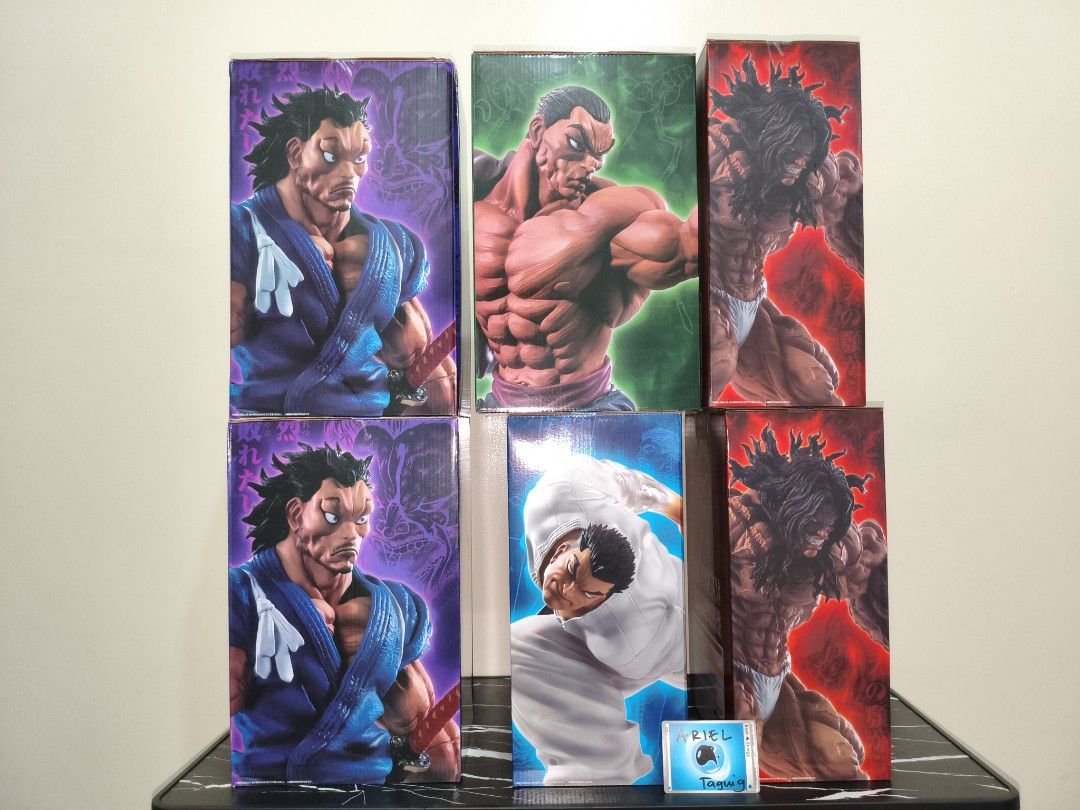 Ichiban Kuji Baki Hanma Masterlise Figures Bundle Set (Category: Figurines & Statues) located in Pasig City. Submitted by arielrus. (Listing ID 1469904730, Image 2). Description: - Authentic Bandai Spirits Ichiban Kuji figures from Japan - Available Prizes: Musashi Miyamoto (A), Retsu Kaioh (Last One), Pickle (B), Orochi Katsumi (C) - Multiple boxes available in stock - Perfect addition to any Baki collection - 100% original and brand new - Fast 