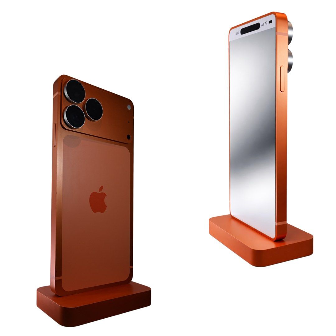 Iconic Giant iPhone 17 Pro Max Mirror (Category: Mirrors) located in Caloocan City. Submitted by kustom.manila (Listing ID 1469855709, Image 3). Description: AVAILABLE COLORS: 🟠 ⚪️ Send us a DM 📩 for more details and customization options. P.S. This item is not free. ₱0 is indicated for quotation purposes only. Final pricing depends on the design and size..