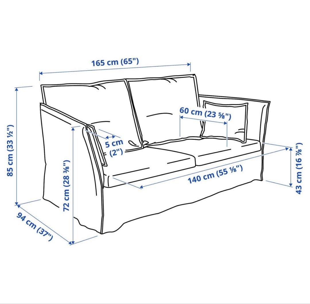 IKEA BACKSÄLEN 2-Seater Sofa | Neutral Fabric | Washable Covers (Category: Sofas) located in Taytay. Submitted by thestyletwins (Listing ID 1469837300, Image 2). Description: Preloved IKEA BACKSÄLEN 2-seater sofa in a versatile neutral shade. Perfect for condo living, with comfortable cushions and a timeless, minimalist design. Product Details * Brand: IKEA * Model: BACKSÄLEN * Seating capacity: 2 persons * Removable, washable fabric covers * Inc