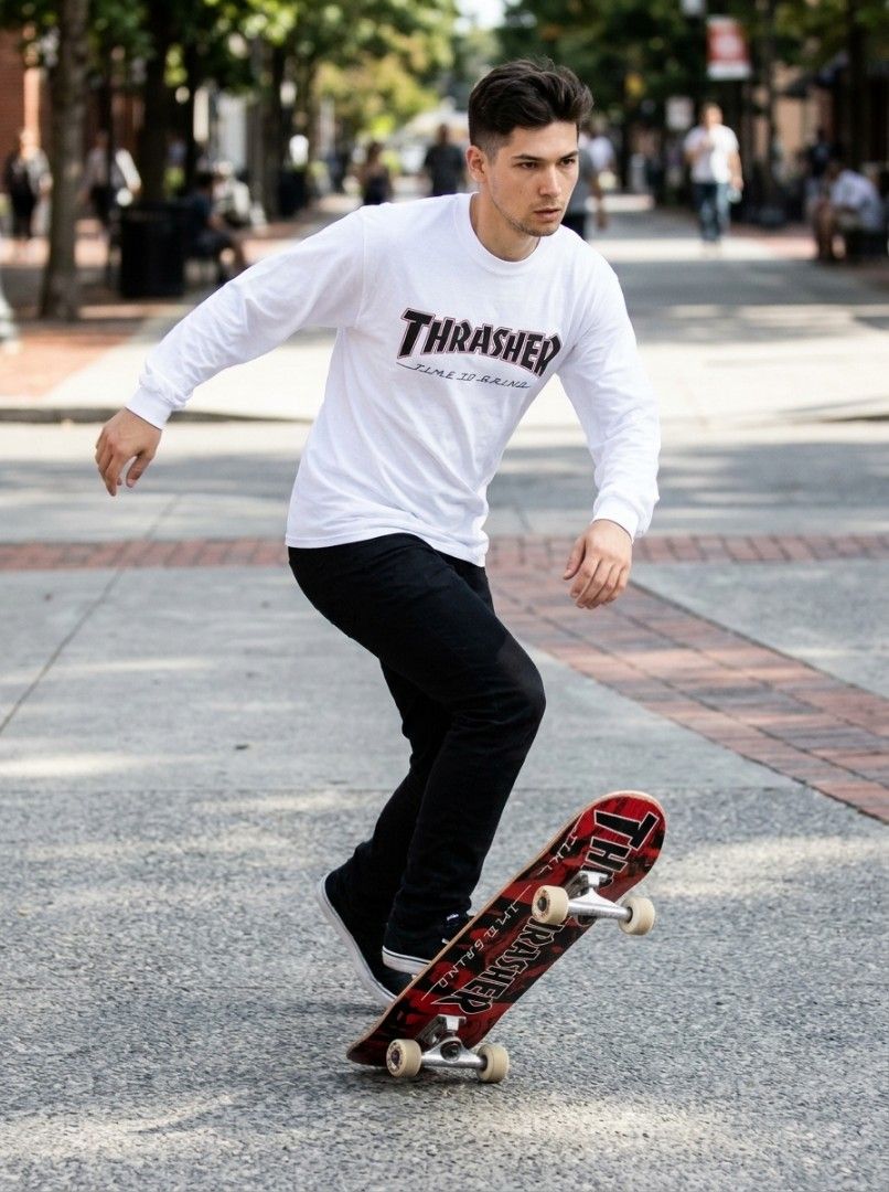INDEPENDENT X THRASHER TIME TO GRIND LS (Category: Hoodies) located in Dumaguete. Submitted by rommel159 (Listing ID 1469804746, Image 2). Description: INDEPENDENT X THRASHER TIME TO GRIND LS Cut tag, best fit Medium Width: 20.5 Length: 27 Sleeve length: 21 Excellent Condition Needs wash Location: Negros Oriental.