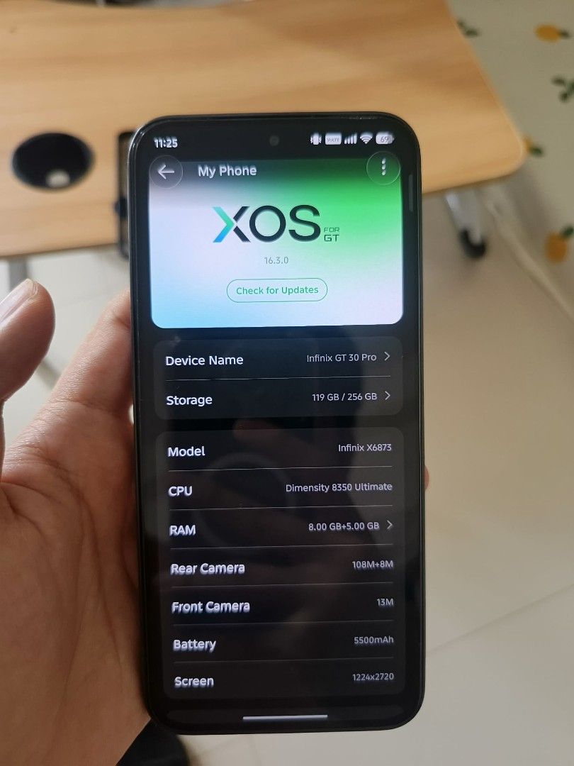 INFINIX GT 30 PRO (Category: Android Others) located in Manila. Submitted by summerr03 (Listing ID 1469895211, Image 3). Description: for sale only INFINIX GT 30 PRO 256GB NO ISSUE MINIMAL DENTS UNIT CASE ONLY WILLING TO MEET UP HALFWAY SA MALAYO PASAY LOC..