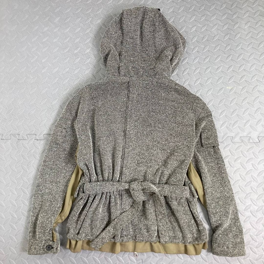Initial – 17A/W Funnel Hood Tweed-Texture Knit Jacket (Category: Coats, Jackets and Outerwear) located in Quezon City. Submitted by archived.g (Listing ID 1469829070, Image 2). Description: Initial – 17A/W Funnel Hood Tweed-Texture Knit Jacket - Brand: Initial Made in: China Year: Fall/Winter 2017 Material: Polyester, Rayon/Viscose Color: Gray Marked size: 38 Sizing: Measurements (laid flat): Shoulders: 18.5" Sleeves: 20.5” Bust: 18” Waist: 16" L