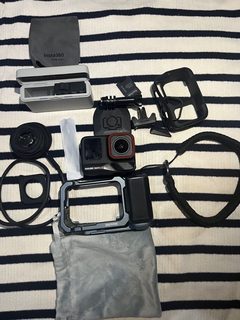 Insta360 Ace pro 2 (Category: Video Cameras) located in Manila. Submitted by ajjjjmendoza (Listing ID 1469898791, Image 2). Description: 📸 FOR SALE: Insta360 Ace Pro 2 8K AI Action Camera 🔥 OR FOR SWAP SA LAPTOP 💯 Bought last January only! ✅ With receipt ✅ With 1-year Insta360 warranty ✅ Lightly used — ilang beses lang nagamit ✅ Well-kept condition 📦 Inclusions: • Insta360 Ace Pro 2 Camera • 2 Batteries + Xplorer Gray Bundle • Insta360 Close-