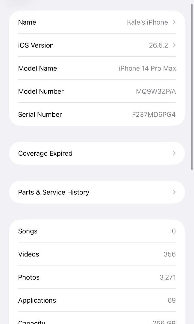Iphone 14 pro max 256gb (Category: iPhone 14 Series) located in Binan City. Submitted by calmtree.1d7f31 (Listing ID 1469793148, Image 3). Description: For sale only Iphone 14 pro max 256gb 78%bh ntc approved no issue no dents and scratches inclusions box and phone cases 📍Santa Rosa Laguna.