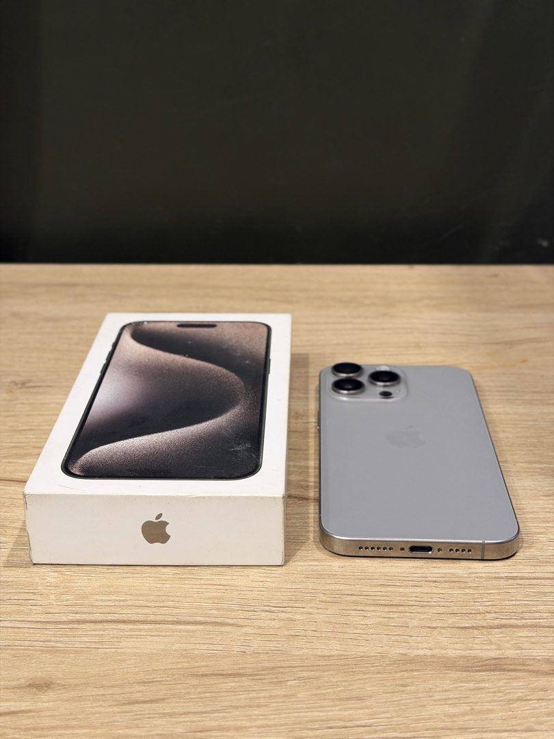 iPhone 15 Pro Max 256GB Natural Titanium (Category: iPhone 15 Series) located in Quezon City. Submitted by engineerpat04 (Listing ID 1469779505, Image 2). Description: Selling my personal used iPhone 15 Pro Max 256GB used only for work purposes for a very reasonable amount! Get this for only PHP 36049. Important Note: The unit is available and ready for purchase. The posted photos are of the actual phone. All relevant details are provided below t
