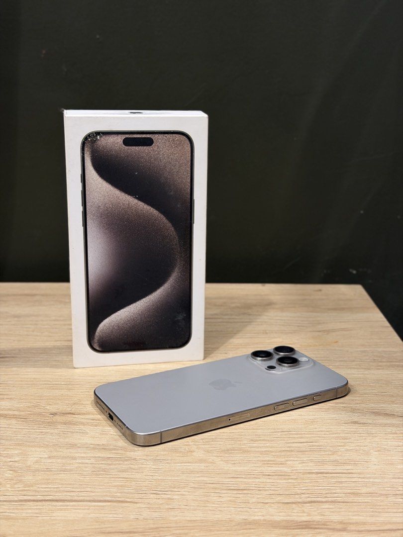 iPhone 15 Pro Max 256GB Natural Titanium (Category: iPhone 15 Series) located in Quezon City. Submitted by engineerpat04 (Listing ID 1469779505, Image 1). Description: Selling my personal used iPhone 15 Pro Max 256GB used only for work purposes for a very reasonable amount! Get this for only PHP 36049. Important Note: The unit is available and ready for purchase. The posted photos are of the actual phone. All relevant details are provided below t