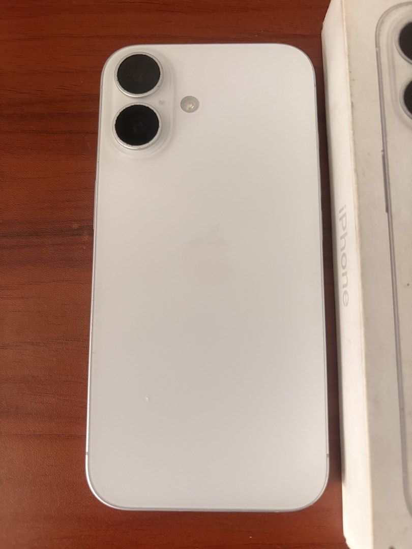 Iphone 16 256gb (Category: iPhone 16 Series) located in Quezon City. Submitted by seungwan24 (Listing ID 1469796365, Image 2). Description: 256gb open to any physical sim 86bh with box and casing issue: minimal scratches and paintchips meet up cubao.