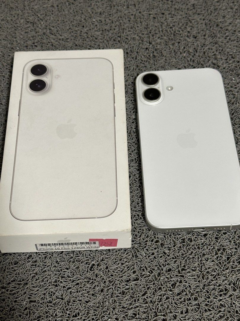 Iphone 16 Plus 128gb (Category: iPhone 16 Series) located in Tanza. Submitted by skycxed (Listing ID 1469860416, Image 1). Description: Pakibasa munang mabuti ang details at issues‼️ Fixed price. Details: • zp/a • 93bh • 453+ cycle count • august 2025 purchased • powermac purchased • ntc approved • any sim • no history of repair • all working • all original Inclusions: • original box • original cord Issues: • black dot sa upper right screen (not 